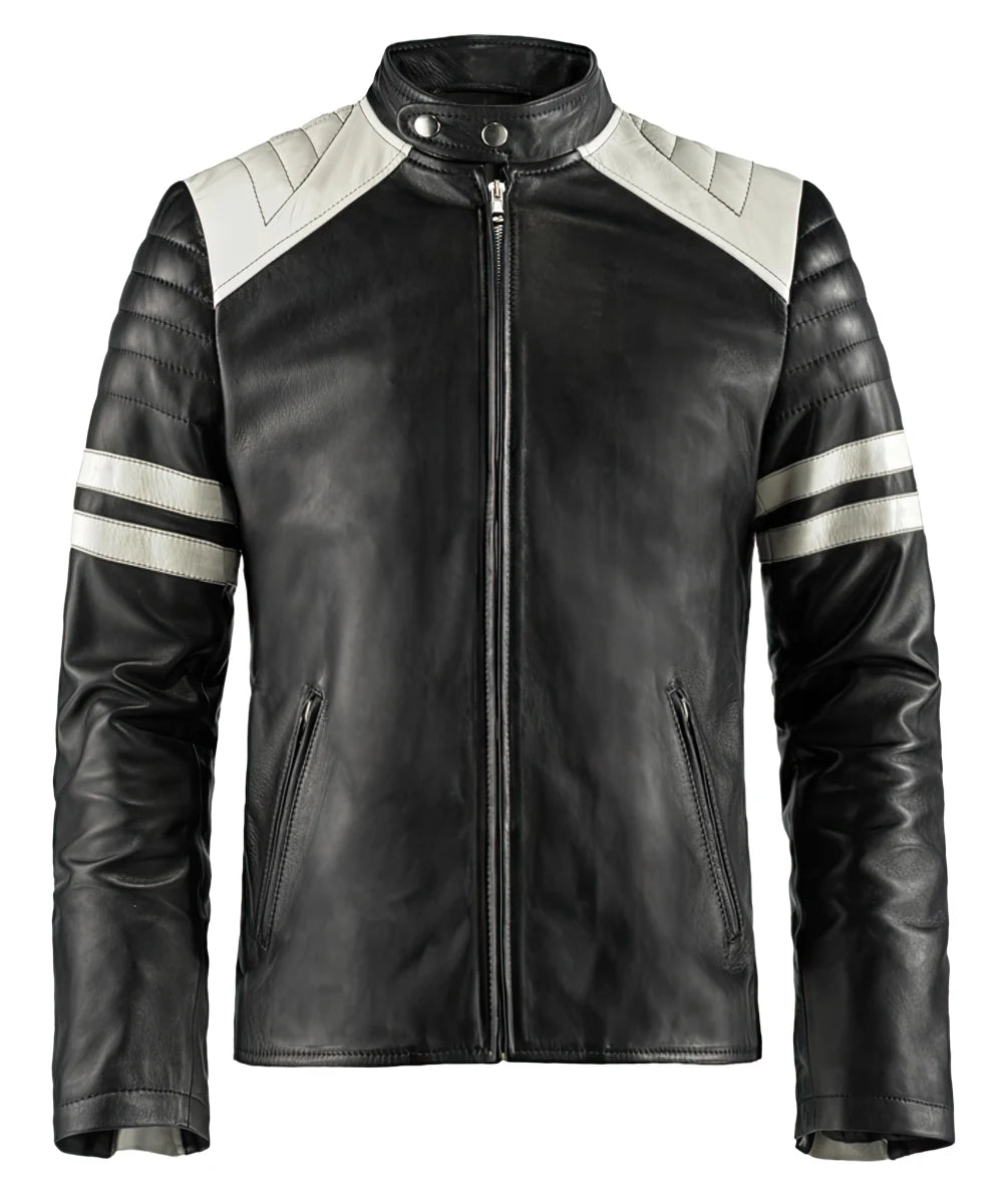 Mens Biker Leather Jacket