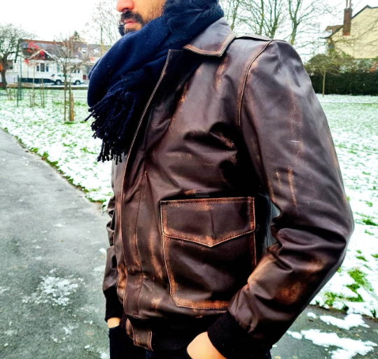 Air force a2 leather flight jacket online