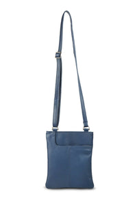 Blue Shoulder Soft Ladies Gents Cross Body Bag