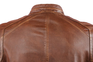 Vintage Mens Leather Jacket Brown