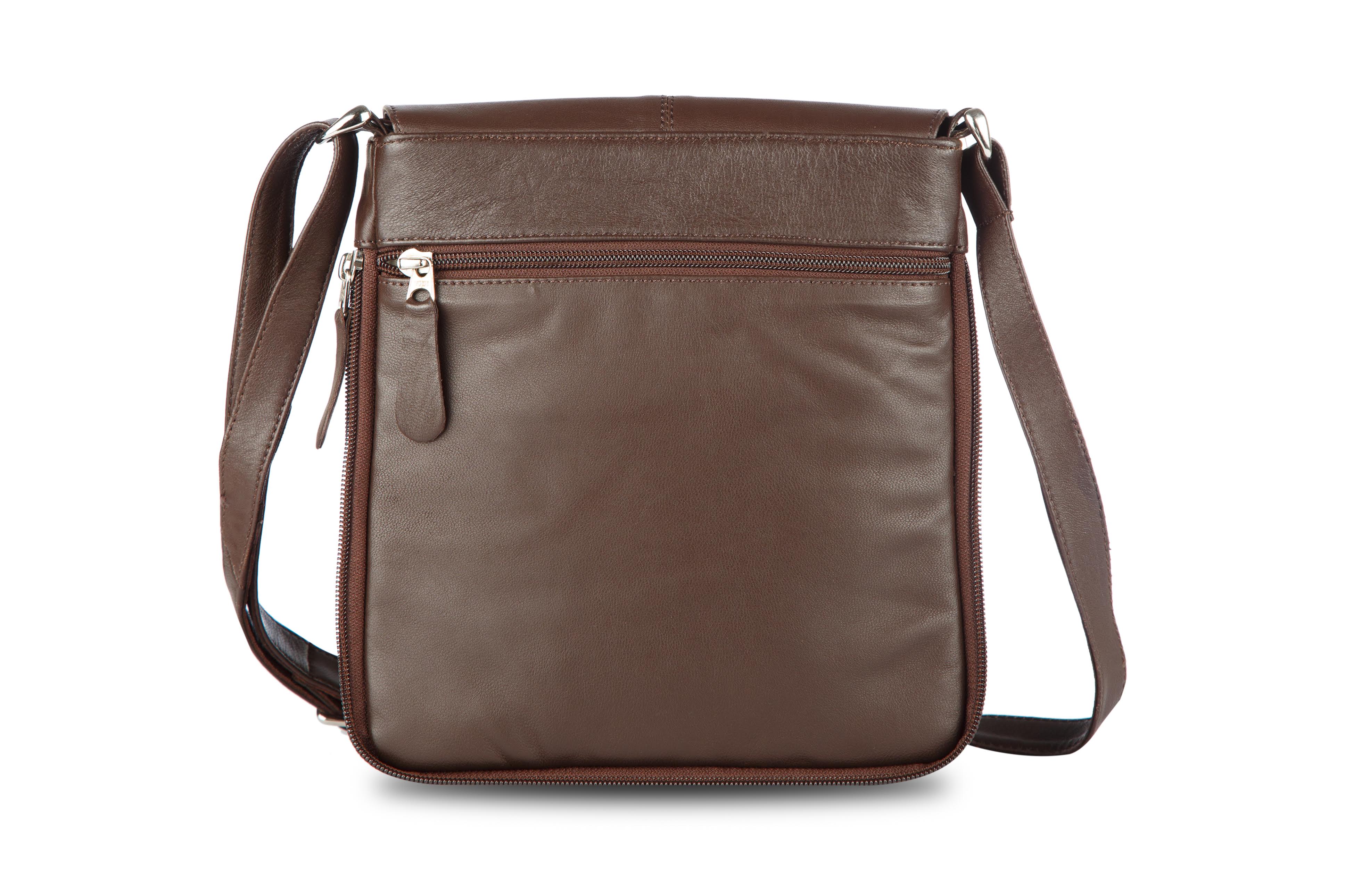 Brown leather Cross Body Bag