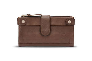 Real Leather Brown Ladies Purse