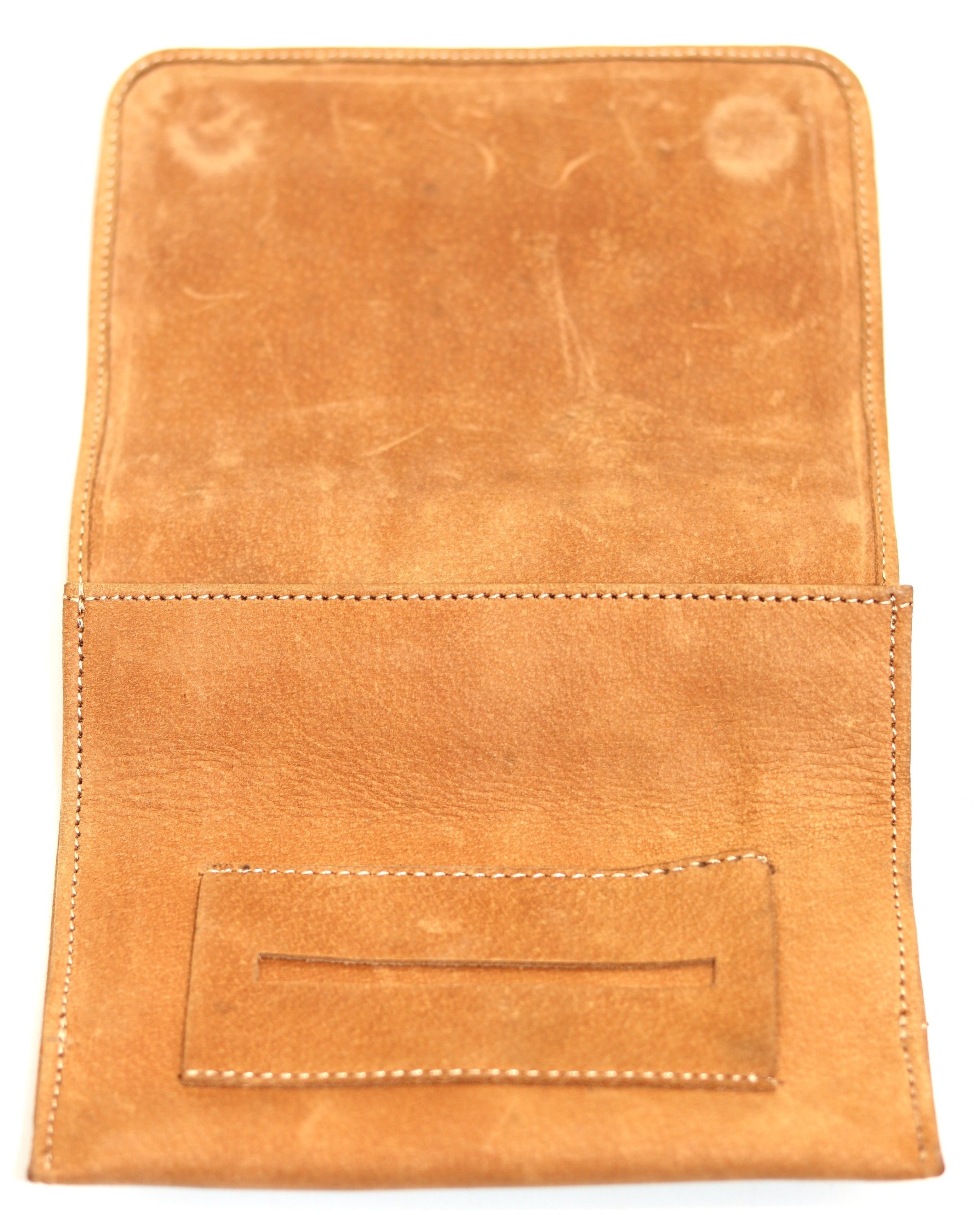 tan tobacco pouch open daniel leather