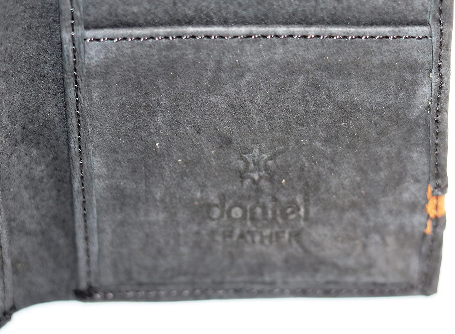 Trifold Wallet with 8 Card Holders, 1 ID Pocket, 2 Cash Notes and 2 Hidden Pockets (Black)