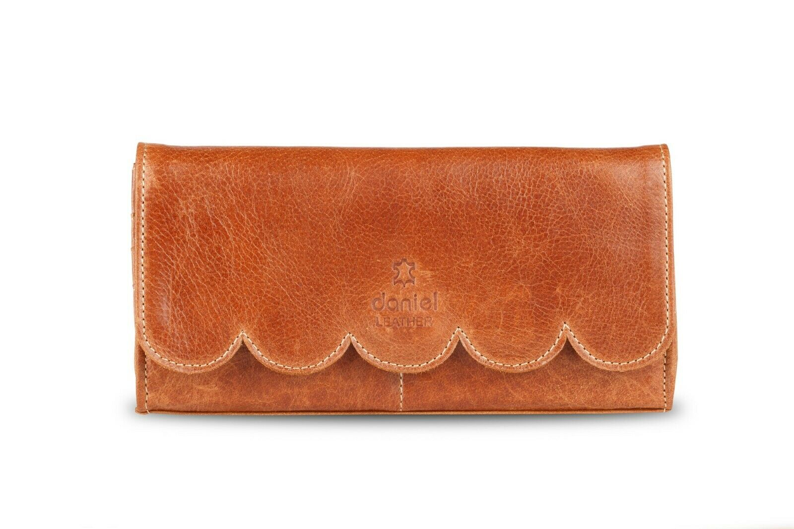 Women's Real Leather Tan Crunch Purse